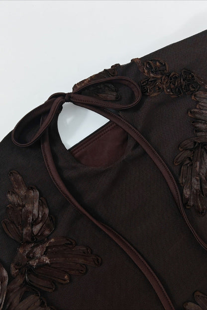 Floral Elegant Slim Fit Strapless Tube Top