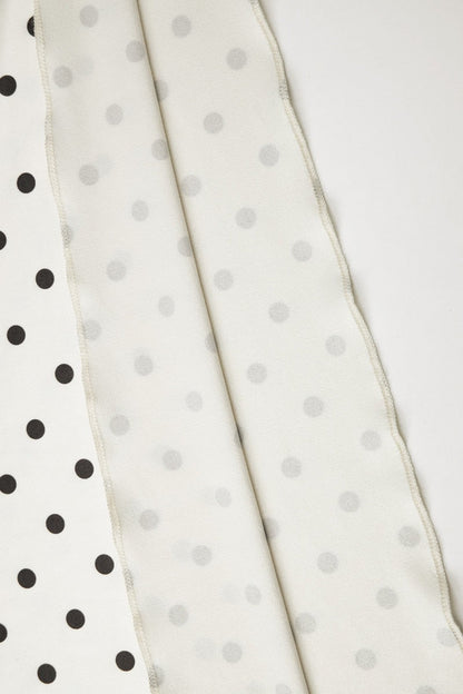 Off Shoulder Polka Dot Twist Bodycon Mini Dress