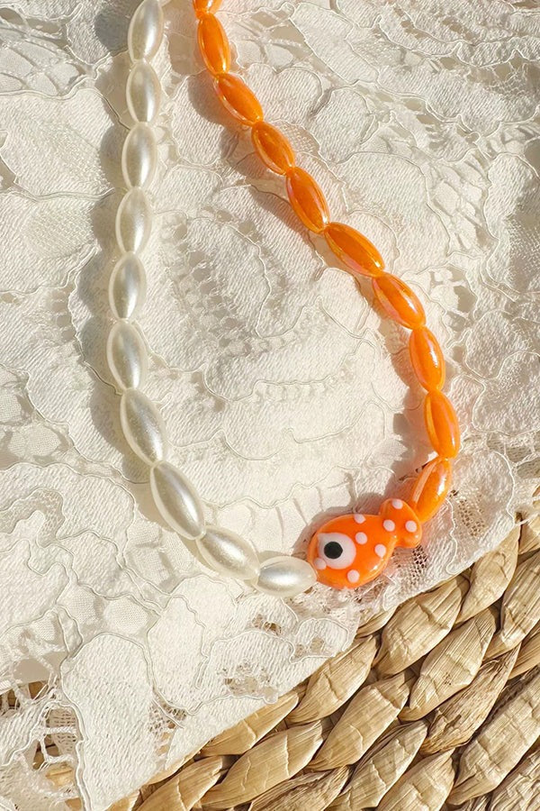 Cute Polka Dot Clownfish Necklace