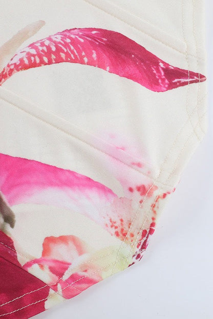 Floral Print Strapless Chic Tube Top