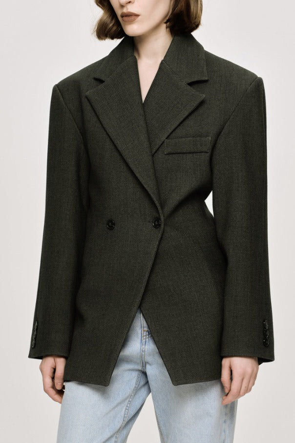 Lapel Relaxed Fit Blazer