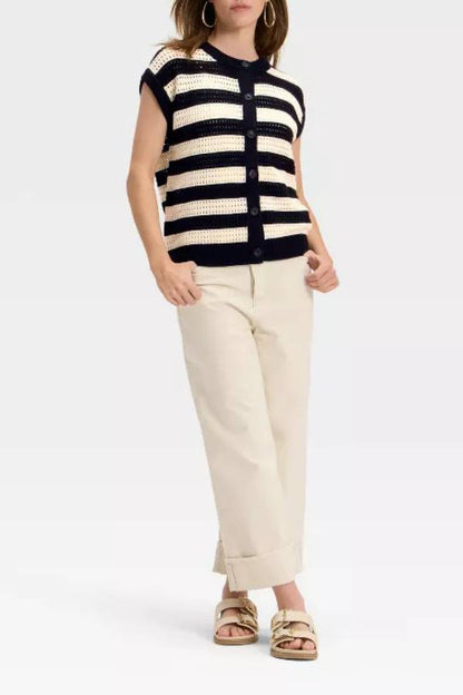 Women's Pointelle Sweater Vest