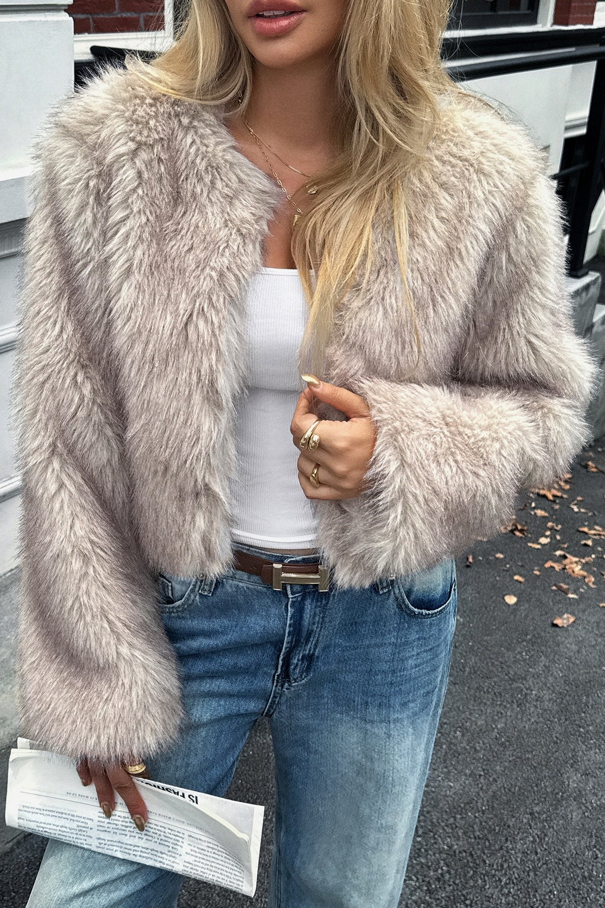 Solid Color Casual Oversized Coat