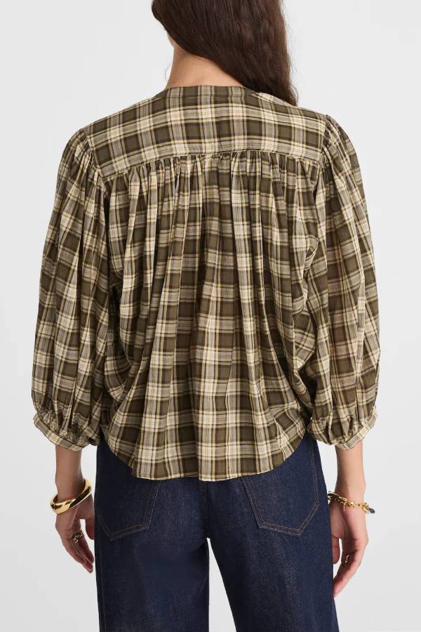 Balloon-Sleeve Top