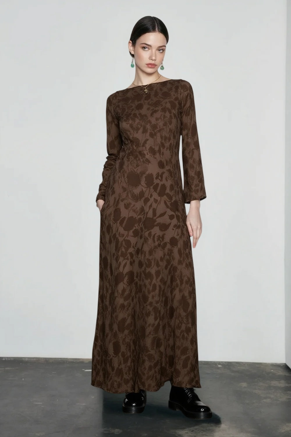 2024 Elegant O-neck High Waist Evening Party Streetwear Maxi Dress