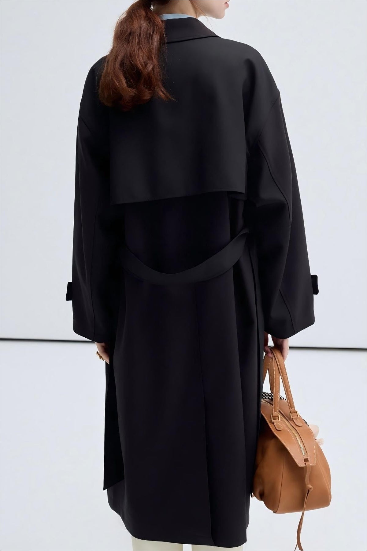 Midi Intellectual Trench Line Overcoat