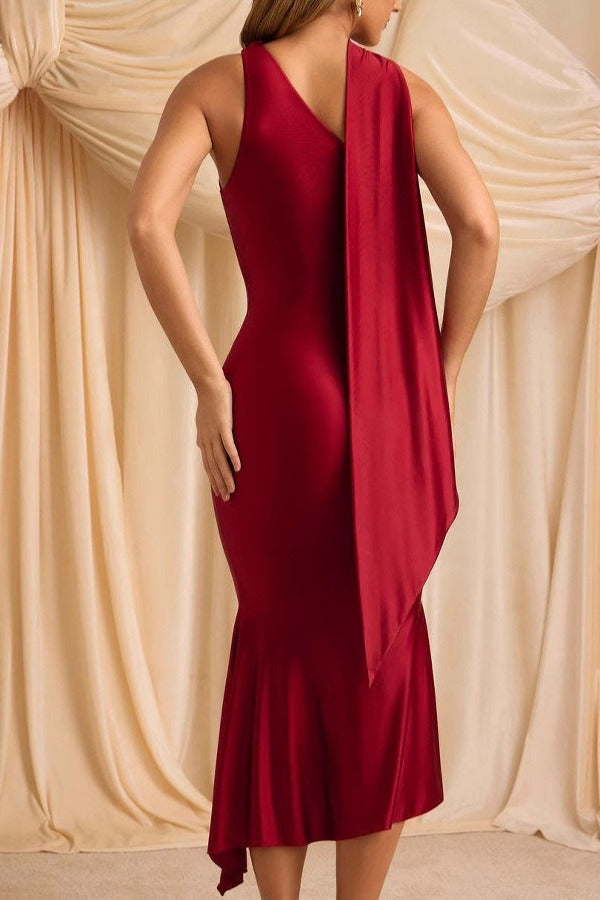 Elegant Backless Chic Cocktail Dress