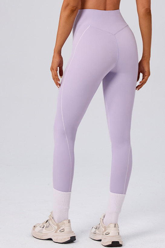 High Waist Twist Front Workout Leggings