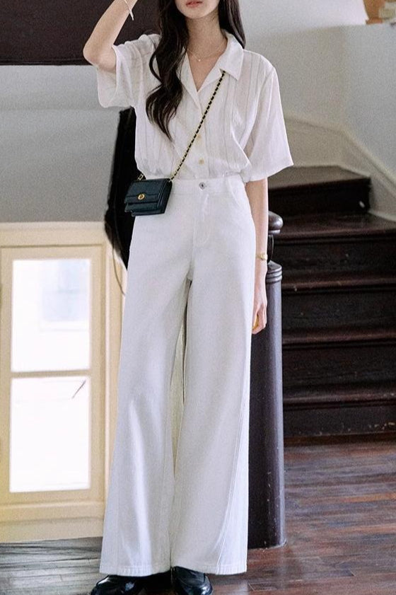 Cuban Collar Relaxed Fit Blouse