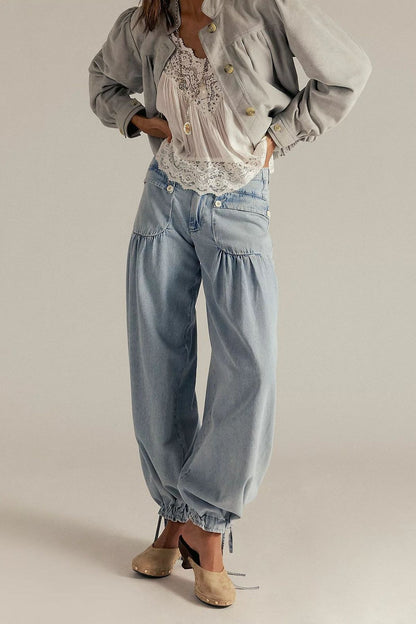 Mid Rise Tapered Vintage Relaxed Jeans