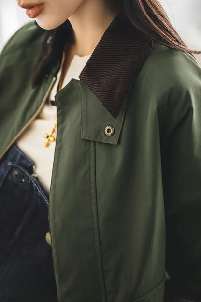 Corduroy Patchwork Hunting Jacket