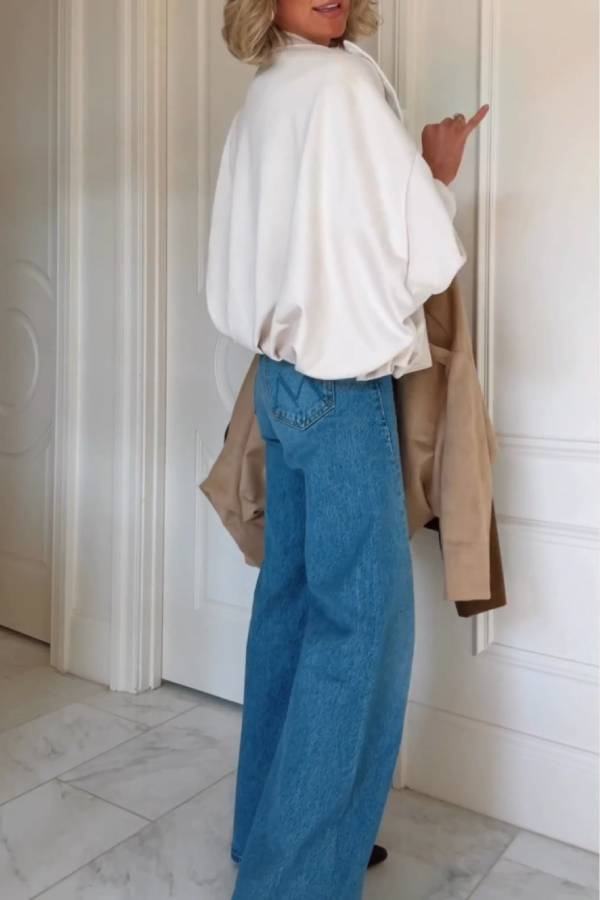 Jacket casual oversized long sleeve fashionable street style jacket