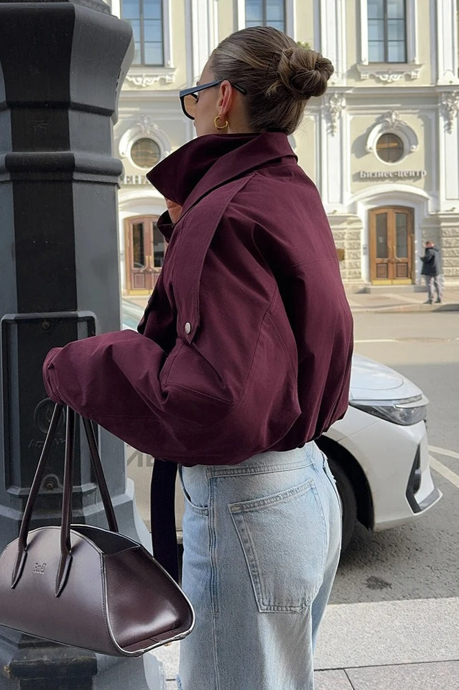Buttoned Short Street Jacket