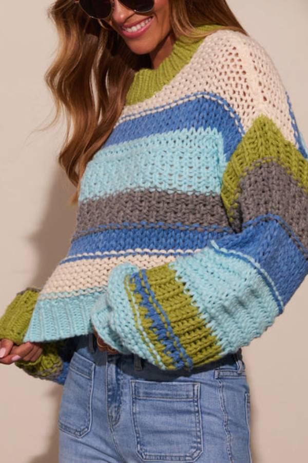 Harvest Feels Cropped Knit Sweater