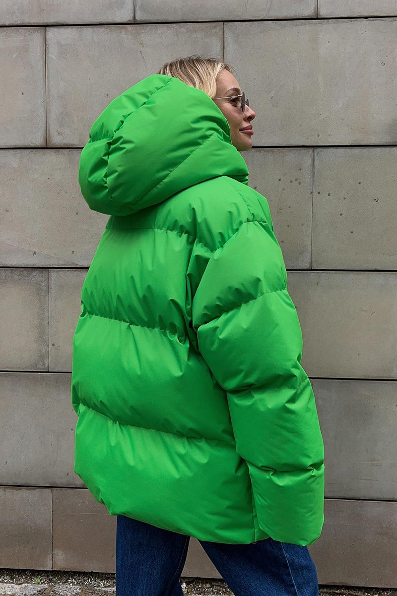Relaxed Fit Quilted Longline Coat