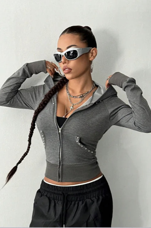 Retro Long Sleeve Hoodie