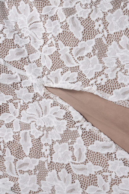 Lace Patchwork Cami Bodycon Maxi Dress