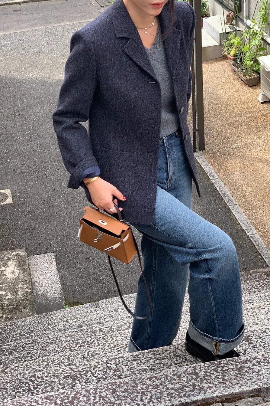 Slim Wool Coat Blazer