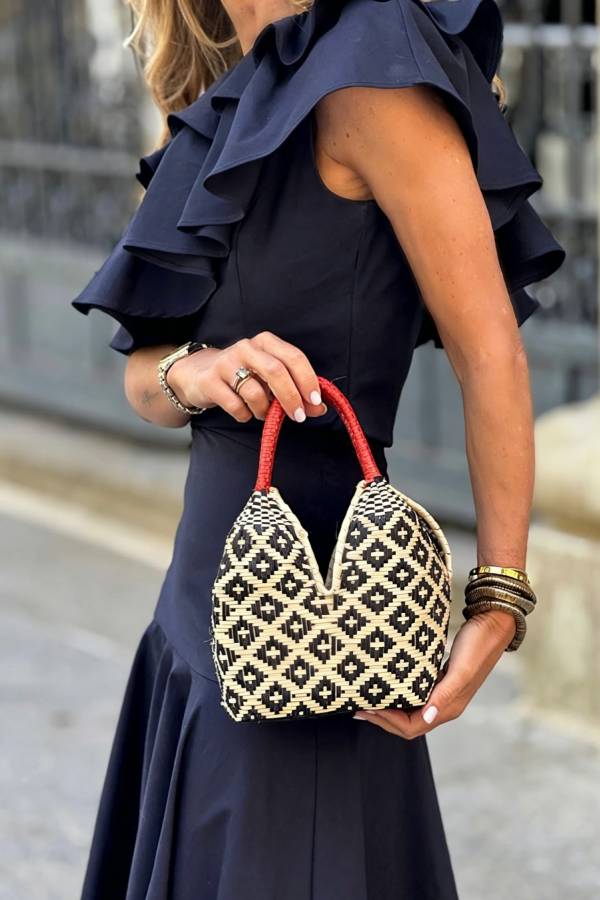 One-Shoulder Ruffled Waist-Tiered Midi Dress