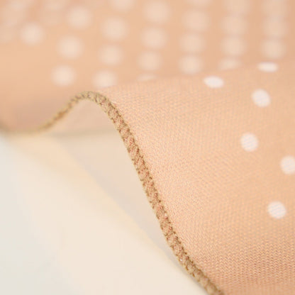 Polka Dot Faux Linen Square Hair Neck Sun Scarf