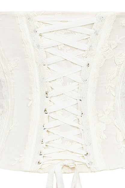 Embroidered Bustier Bodycon Formal Dress