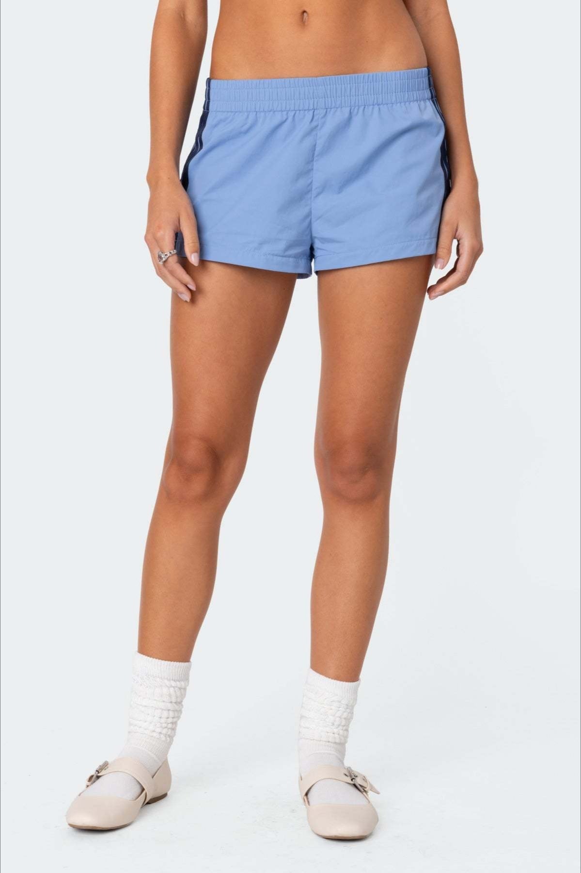 Elastic Waist Loose Fit Casual Athletic Shorts