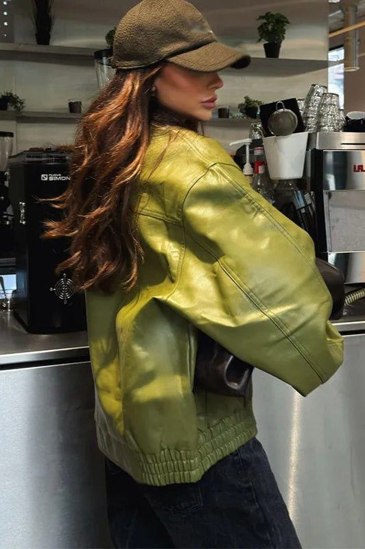 Chic Zipper Long Sleeve Jacket