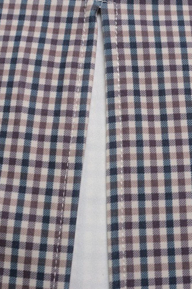 Houndstooth Print High Waist Pencil Skirt Set