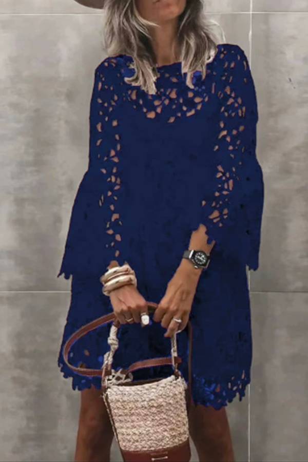 Lace flower temperament small fragrance style short skirt