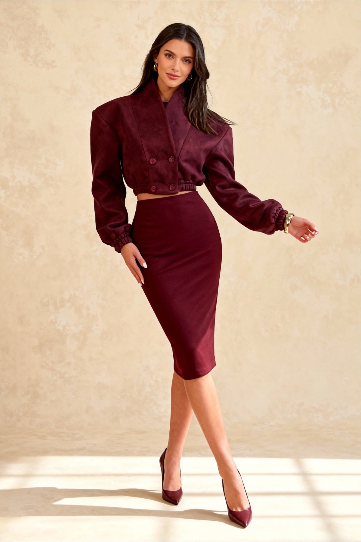 Double Breasted Slim Fit Coat
