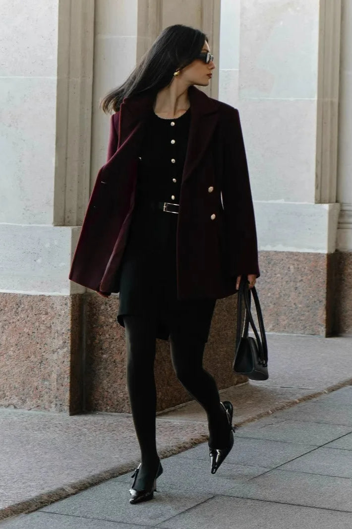 Single-Breasted Knitted Office Cardigan