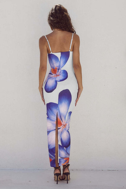 Floral Print Bodycon Slip Floral Dress