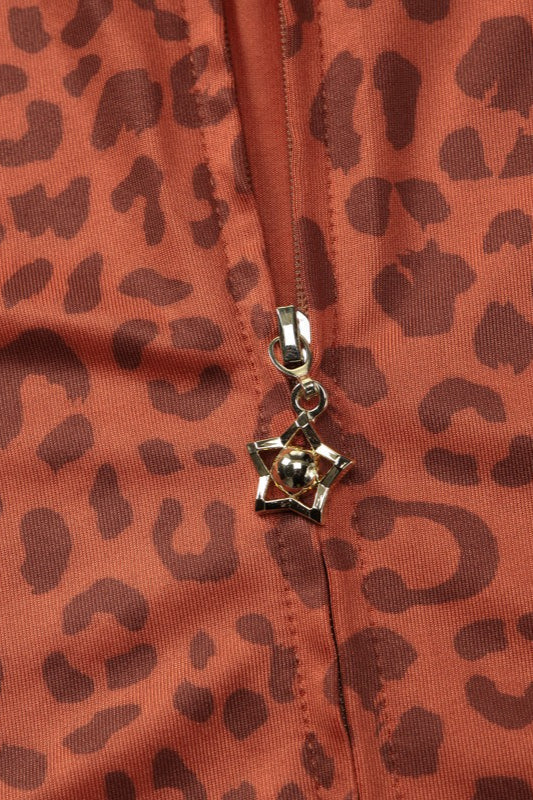 Leopard Print Hoodie Flared Pants Set