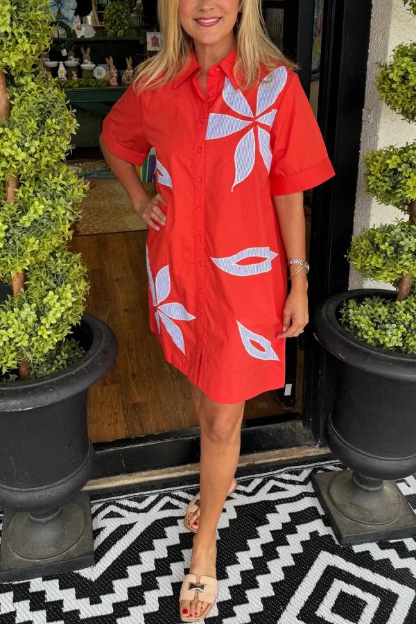 Bethanne Dress - Red