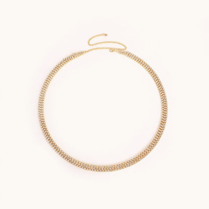 Layered Rhinestone Shiny Body Waist Chain