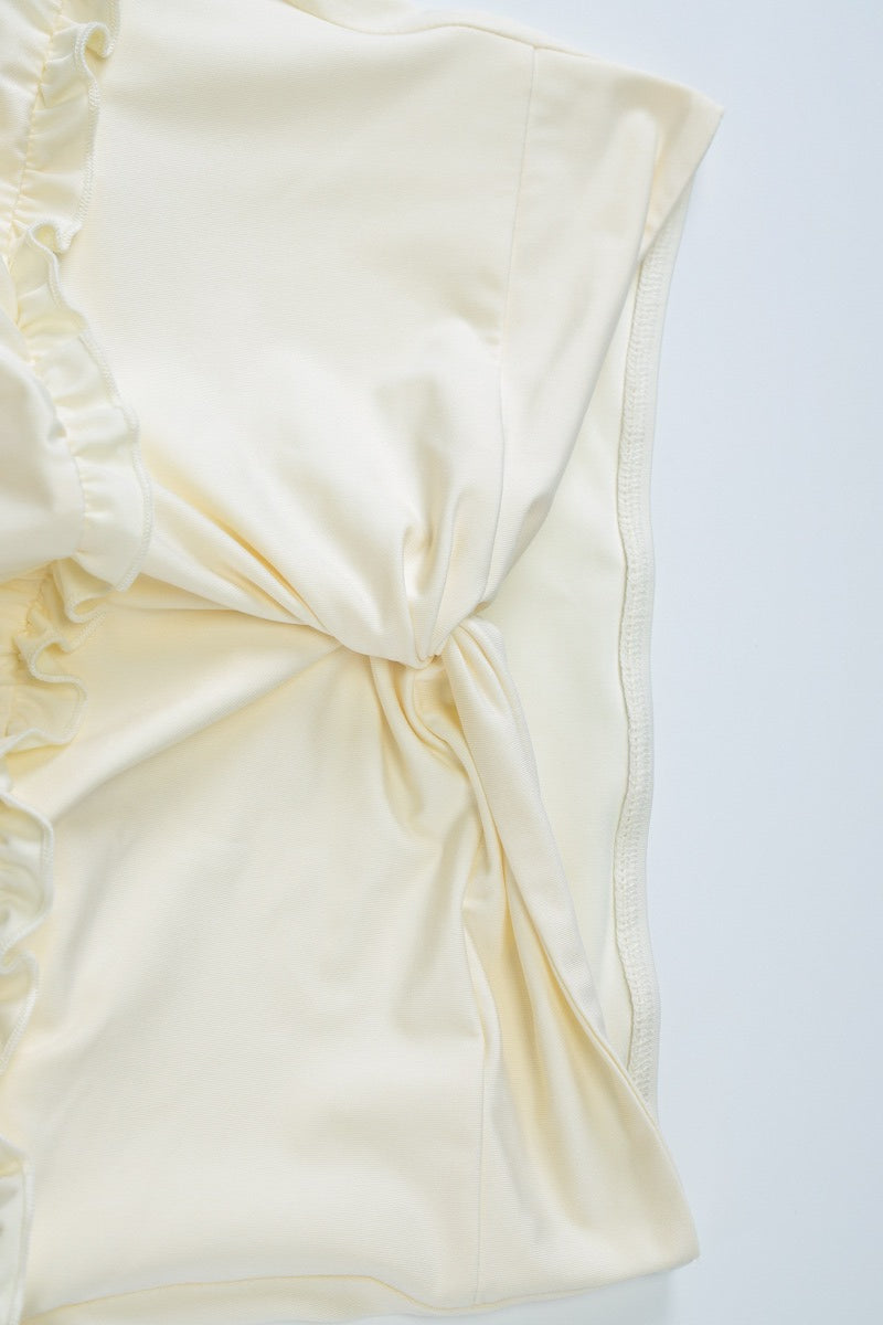 Sleeveless Halter Twist Co-ord Boho Dress