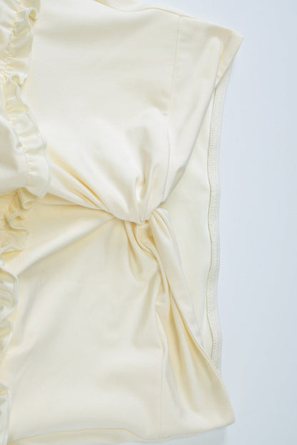 Sleeveless Halter Twist Co-ord Boho Dress