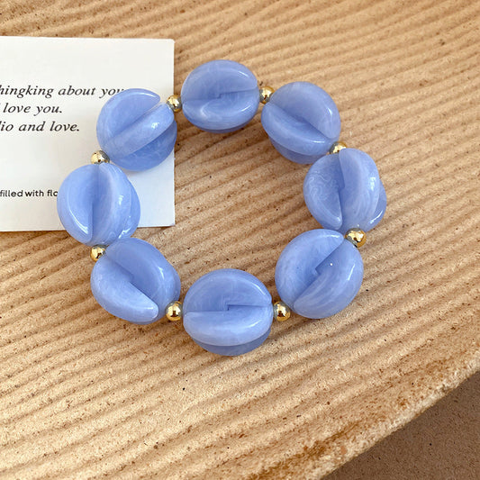 Macaron Shell Beaded Bracelet