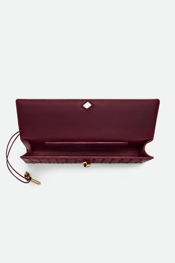 Woven Lock Handbag for Evenings