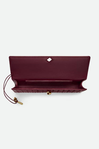 Woven Lock Handbag for Evenings