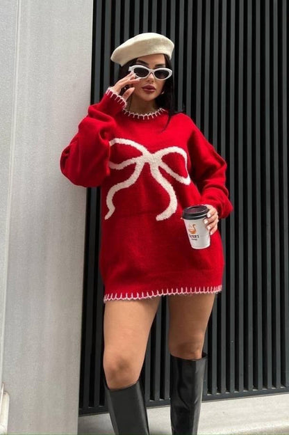 Pullover Bow Detail Sweater