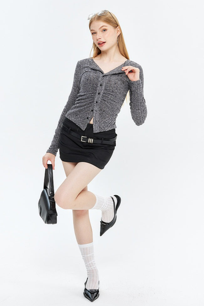 Single Breasted Knit Cardigan