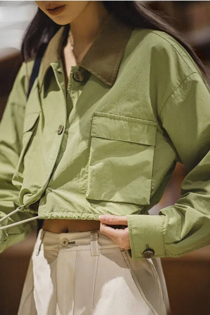 Corduroy Patchwork Safari Jacket