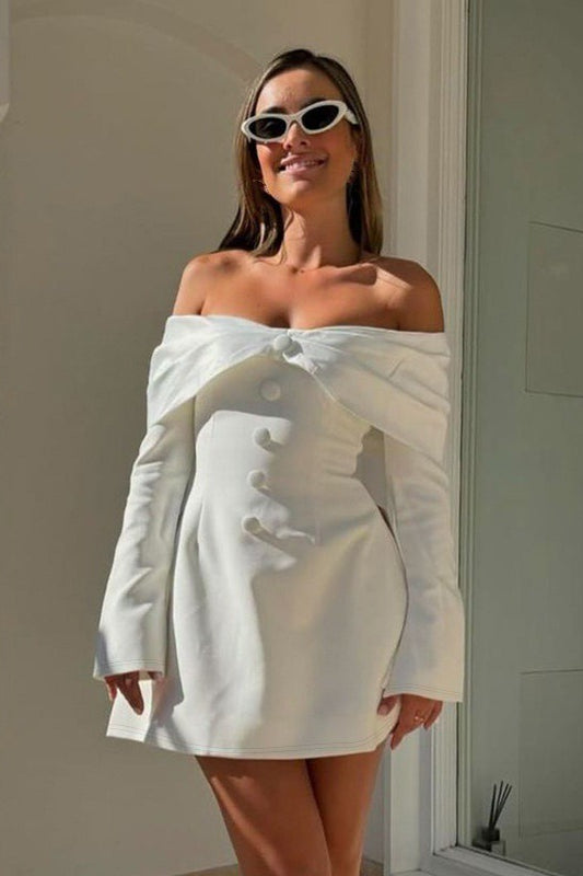 Off Shoulder Lace Ruched Cocktail Dress