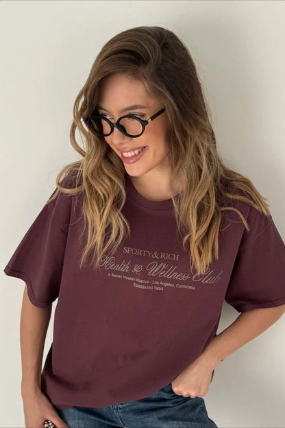 Cotton Loose Fit Casual Short Sleeve Tee