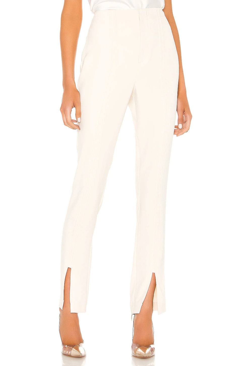 Slit Flare Slim Fit Pants
