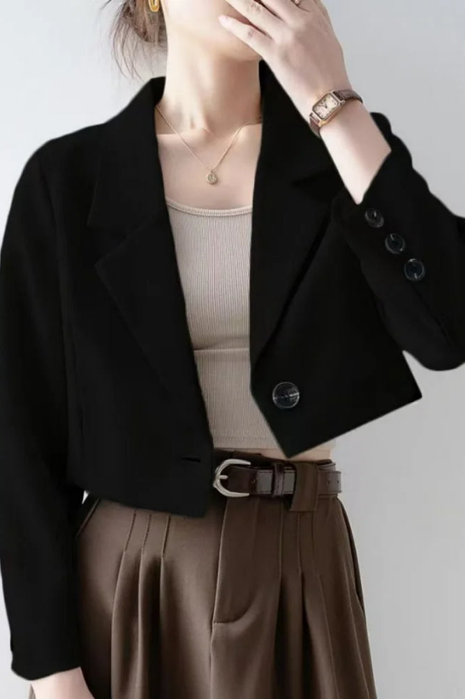 Chic Crop Top Blazer