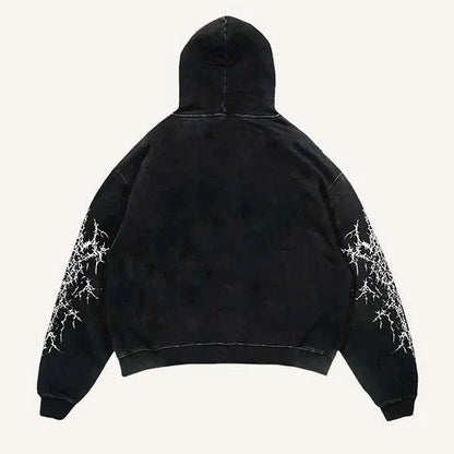 Graphic Print Oversized Hoodie
