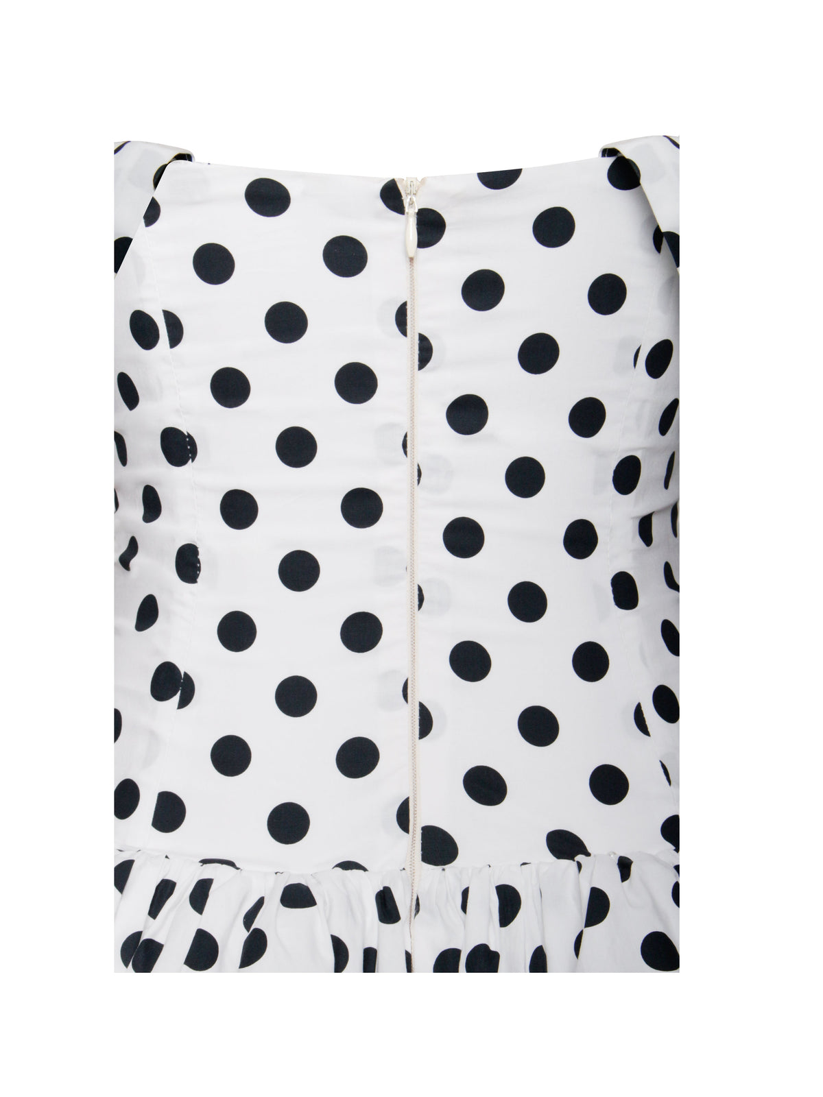 Umika Polka Dots Charming Bubble Hem Mini Dress