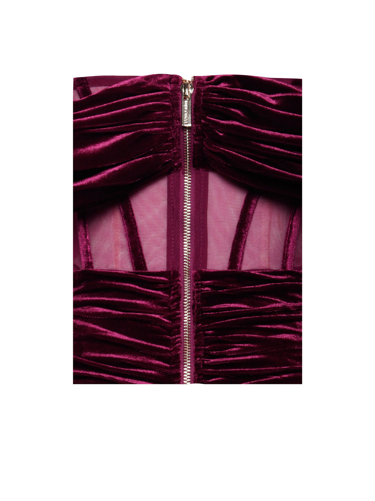 Irisa Burgundy Draping Charming Off Shoulder Corset Dress